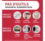 Languettes adhésives petites 3M Command - Blister de 4 x 2