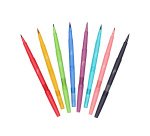 Felt tip pen Papermate Flair Dual double point medium writing - Pack of 8