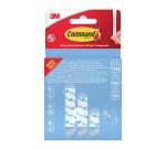 Languettes adhésives transparentes Command 3M taille S, M, L - Blister de 16