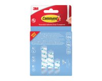 Languettes adhésives transparentes Command 3M taille S, M, L - Blister de 16