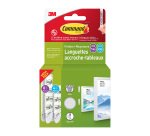 Languettes adhésives Command 3M taille S et M - Blister de 12