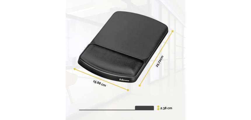 Alfombrilla de ratón con reposamuñecas y altura ajustable de Fellowes