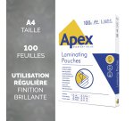 Pochette de plastification Apex A4 2 x 70 µ brillantes – Boîte de 100
