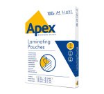 Pochette de plastification Apex A4 2 x 70 µ brillantes – Boîte de 100