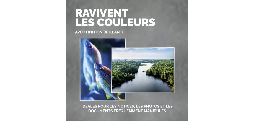 Pochette de plastification Apex A4 2 x 90 µ brillantes – Boîte de 100