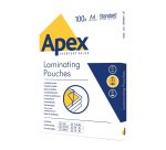 Pochette de plastification Apex A4 2 x 90 µ brillantes – Boîte de 100