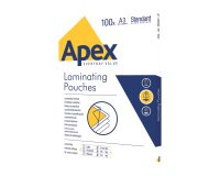 Pochette de plastification Apex A3 2 x 90 µ brillantes – Boîte de 100