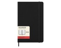 Agenda giornaliera 12 mesi con copertina rigida colore nero Moleskine L 13 × 21 cm