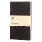 Taccuino con copertina in carta colore nero a righe 80 pagine Moleskine Cahier L 13 x 21 cm confezione 3 pezzi
