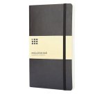Blocco note con copertina flessibile colore nero a righe 240 pagine Moleskine Classic L 13 × 21 cm