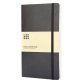 Blocco note con copertina flessibile colore nero a righe 240 pagine Moleskine Classic L 13 × 21 cm