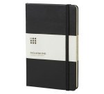 Blocco note con copertina rigida colore nero a righe 240 pagine Moleskine Classic L 13 × 21 cm