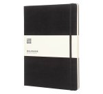 Blocco note con copertina rigida colore nero a righe 240 pagine Moleskine Classic XL 19 × 25 cm