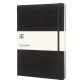 Blocco note con copertina rigida colore nero a righe 240 pagine Moleskine Classic XL 19 × 25 cm