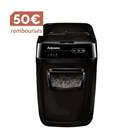 Destructeur Fellowes automax 150C - coupe croisée