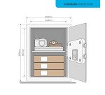 Coffre-fort standard serrure électronique Yale