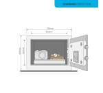 Coffre-fort standard 16,3 L serrure électronique Yale