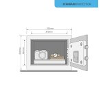Coffre-fort Protection Standard 16.3 litres - serrure électronique Yale