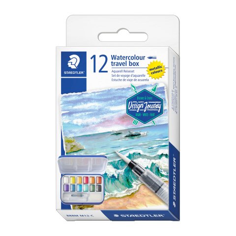 Pintura acuarela metálica Staedtler - Kit de pintura y pincel