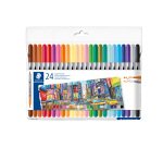 Pack de 20 feutres de coloriage double pointe Staedtler 3200 + 4 offerts