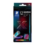 Crayon de couleur Staedtler Norix 186 - Pochette de 12