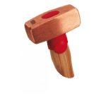 Massette en cuivre avec manche en frêne 3 x 8,2 cm