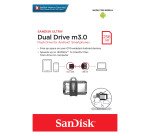 Memoria USB 32 GB SanDisk Ultra Dual M3.0 USB-A 3.0/Micro-USB (SDDD3-032G-G46)