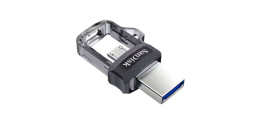 Memoria USB 32 GB SanDisk Ultra Dual M3.0 USB-A 3.0/Micro-USB (SDDD3-032G-G46)