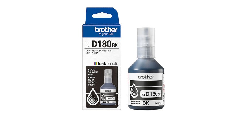 BTD180BK Bouteille d'encre noire originale Brother