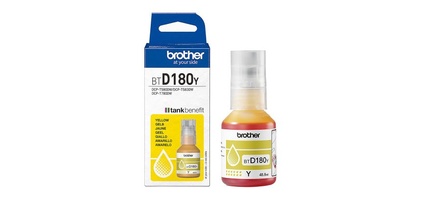 BROTHER Bidon d'encre BTD180 couleurs séparées pour imprimante à réservoir d'encre