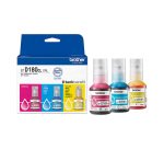 BROTHER Pack 3 bidons d'encre BTD180 cyan magenta jaune pour imprimante à réservoir d'encre