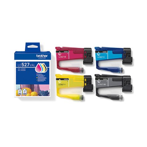 LC527VAL Pack de cartouches d'encre originales Brother - Cyan / Magenta / Jaune / Noir