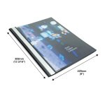 Pochette de rangement à bouton pression Rapesco A4+ transparentes - Lot de 10