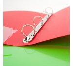 Classeur 4 anneaux plastifié Rapesco A4 - Dos 3,5 cm couleurs assorties