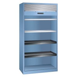 LISTA - Armoire à rideau (HxLxP) 195 x 100 x 58 cm KEY Lock R5012