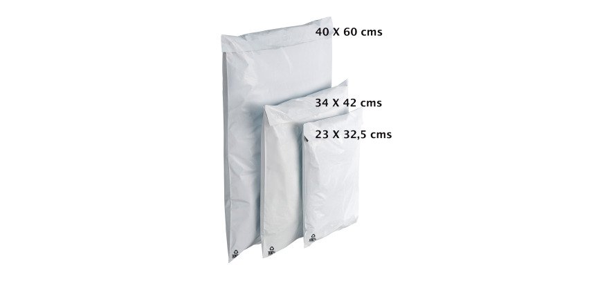 Pochette plastique d'expédition 23 x 32,5 cm - Paquet de 100