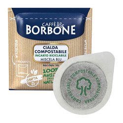 Caffè Borbone Cialde ESE 44 mm - compostabili - Miscela BLU - 50 pz
