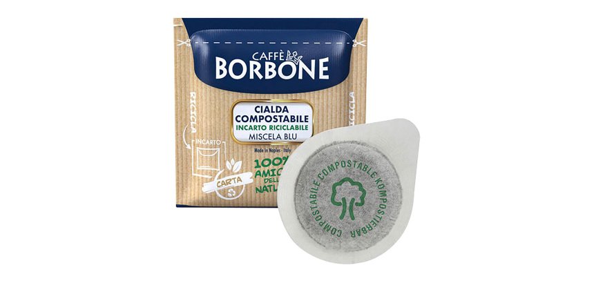 Caffè Borbone Cialde ESE 44 mm - compostabili - Miscela BLU - 50 pz