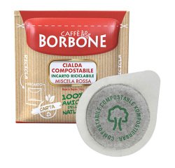 Caffè Borbone Cialde ESE 44 mm - compostabili - Miscela ROSSA - 50 pz