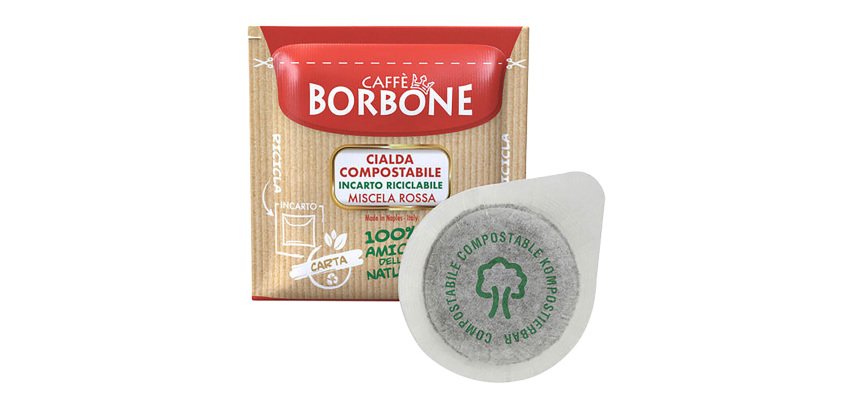 Caffè Borbone Cialde ESE 44 mm - compostabili - Miscela ROSSA - 50 pz
