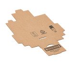 Boîte postale kraft brun simple cannelure H 8 x L 10 x P 12 cm