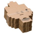 Boîte postale kraft brun simple cannelure H 8 x L 10 x P 12 cm