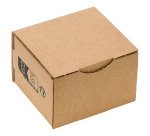 Boîte postale kraft brun simple cannelure H 8 x L 10 x P 12 cm