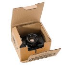 Boîte postale kraft brun simple cannelure H 8 x L 10 x P 12 cm