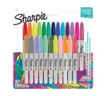Marqueur permanent Sharpie pointe fine - Pochette de 24