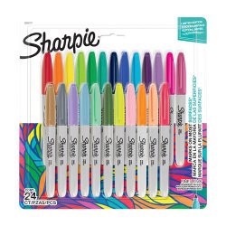 Permanent Sharpie fine point marker - Pack of 24