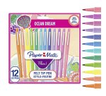 Stylo feutre Papermate Flair Ocean Dream écriture moyenne - Pochette de 12