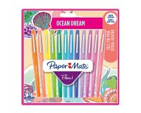 Stylo feutre Papermate Flair Ocean Dream écriture moyenne - Pochette de 12