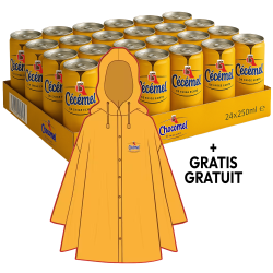 Pack 24 blikjes van 25cl chocolademelk Cécémel + 1 Poncho GRATIS