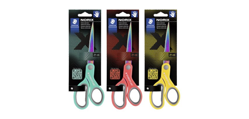 Ciseaux universel droitiers bouts pointus Norix Staedtler 21 cm